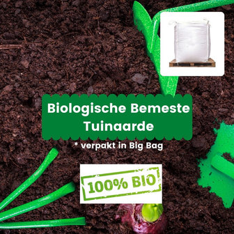 Biologische Bemeste tuinaarde - 1m&sup3; incl. bezorging