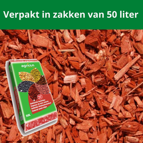 Houtsnippers Rood 500 liter